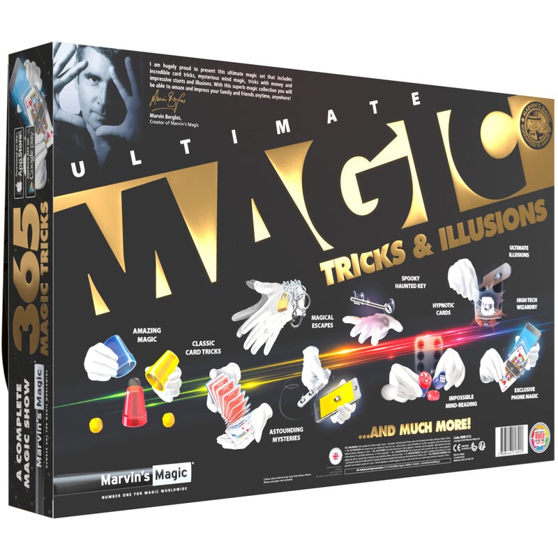 Marvins Magic Marvin’s Magic Ultimate 365 Magic Tricks & Illusions Set – Complete Magician Kit with Cards, Cups & Mind Reading Tricks - Image 5
